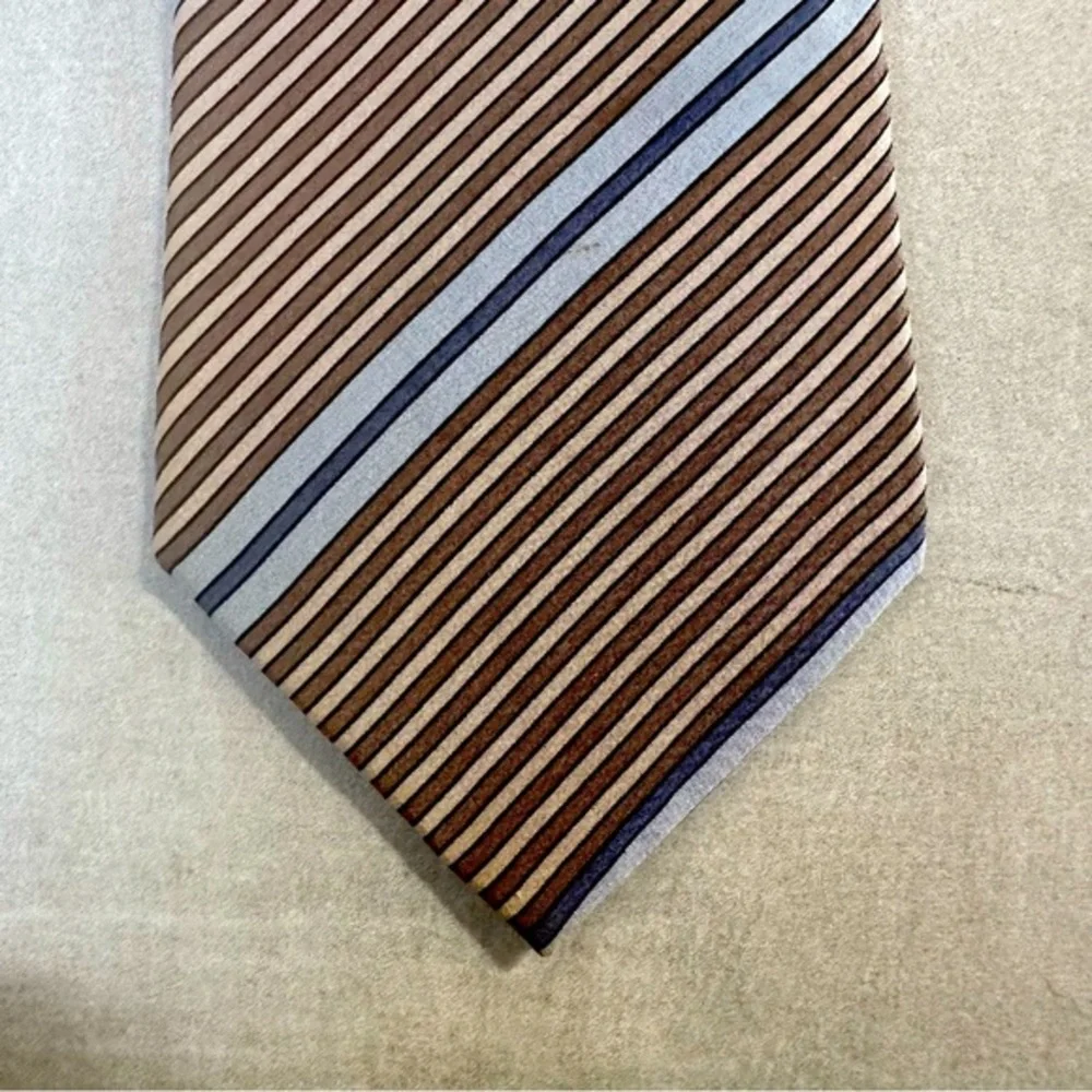 Guy Laroche Couture Vintage Striped Silk Tie